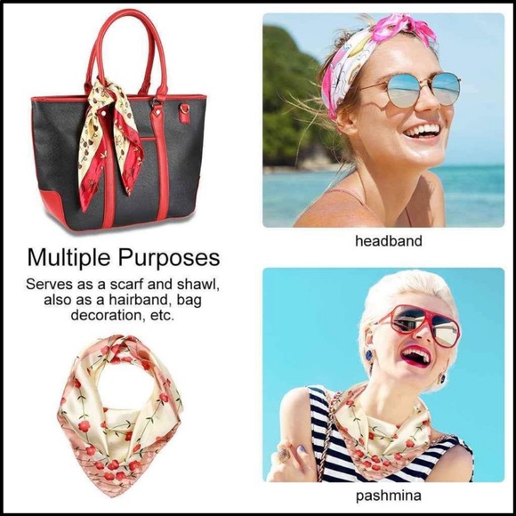 Soft Satin Scarves (Set of 4) - Picture 5 of 16